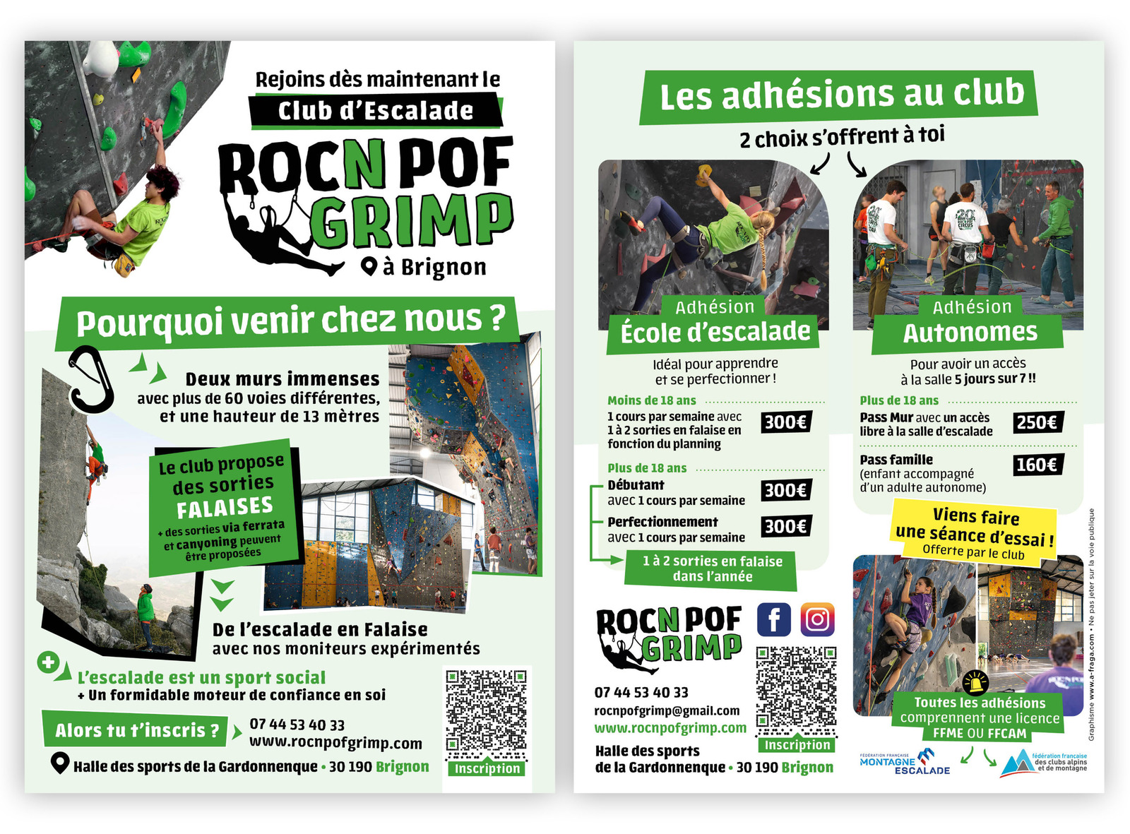 Formulaire adhésion ROCNPOF GRIMP - Saison 2026-2027