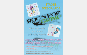 Stage Vacances d'Octobre