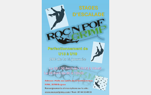 STAGE ESCALADE - Perfectionnement U13 à U19