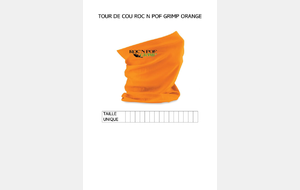 Tour de cou bleu fluo