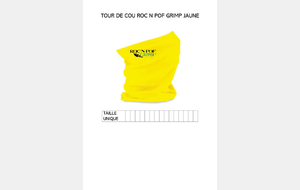 Tour de cou bleu fluo