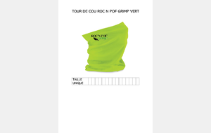 Tour de cou bleu fluo