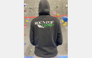 Sweat capuche zippé noir