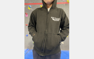 Sweat capuche zippé noir