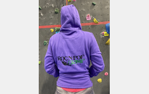 Sweat capuche violet