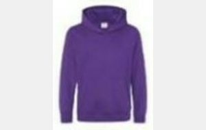 Sweat capuche violet