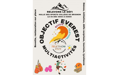 Téléthon 2025 : L’Everest vaincu et un nouveau record de générosité à Brignon !